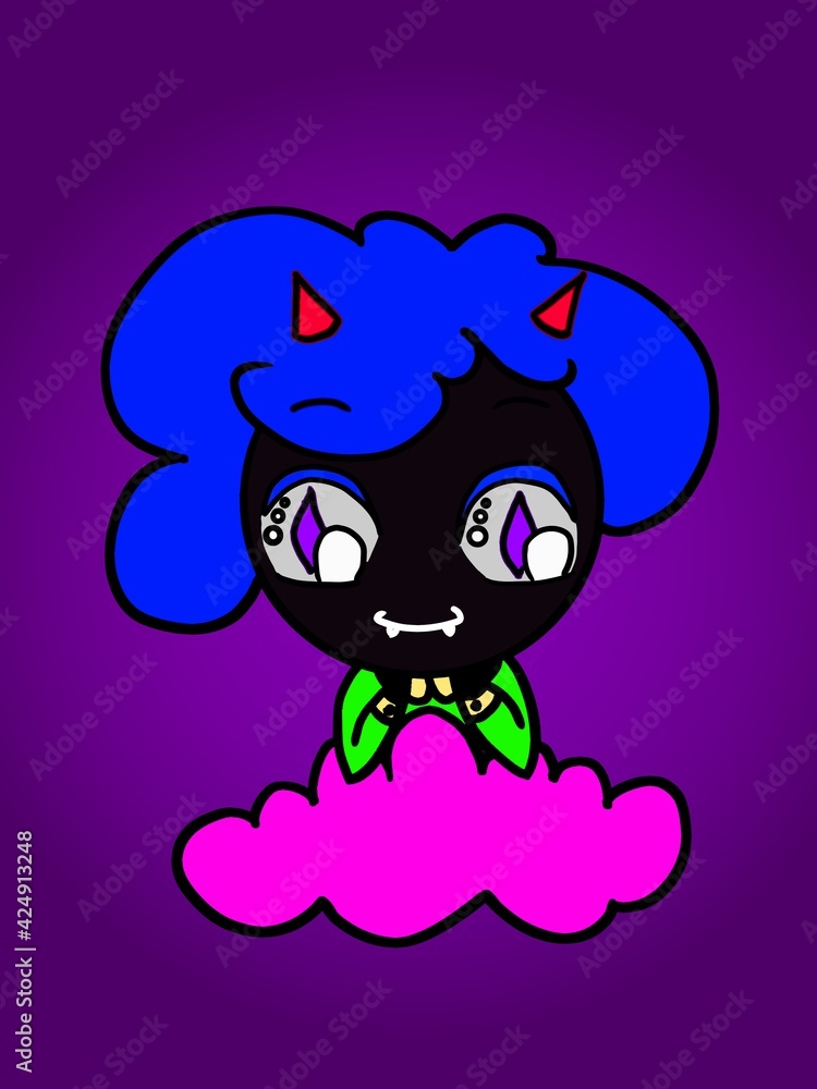 Pequeno demônio chibi Pequeno demônio chibi
