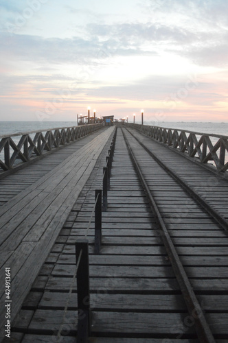 pier at sunset