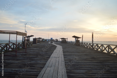 pier at sunset