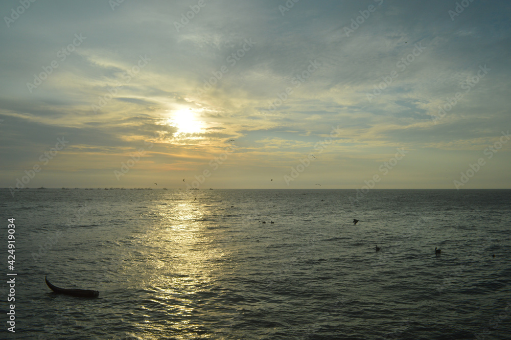 sunset in the sea sunset in the sea