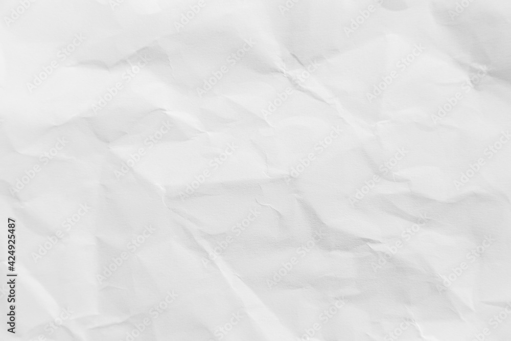 White crumpled recycled paper texture background for design White crumpled recycled paper texture background for design