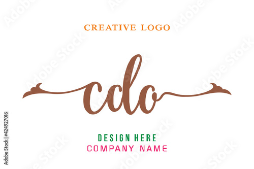 CDO lettering logo is simple, easy to understand and authoritative