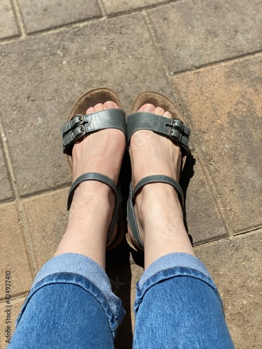 feet in sandals