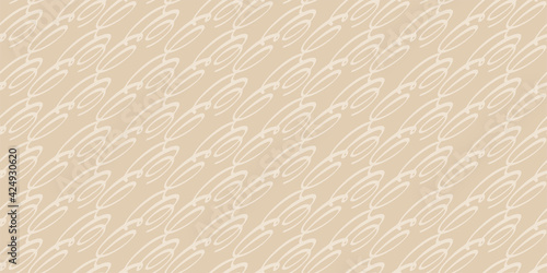 Abstract background pattern with ornament on a beige background. Seamless wallpaper texture for your design. Vector image