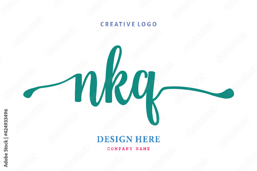 NKQ lettering logo is simple, easy to understand and authoritative NKQ lettering logo is simple, easy to understand and authoritative