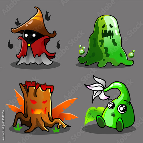 Illustration Vector Graphic of Cute Game Character