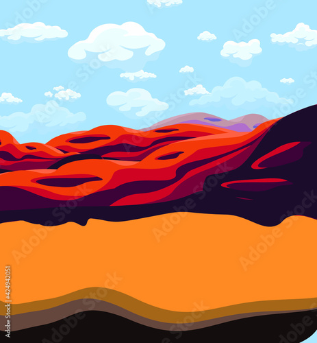 desert vector illustration image