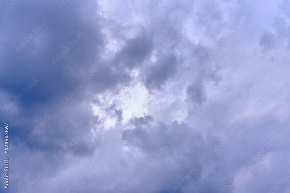 The texture of rain clouds, rain clouds gather in one place, dragging the blue sky. The texture of rain clouds, rain clouds gather in one place, dragging the blue sky.