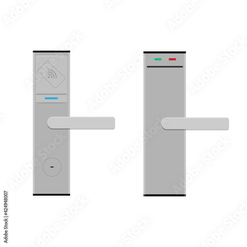 Smart card door key lock system in hotel