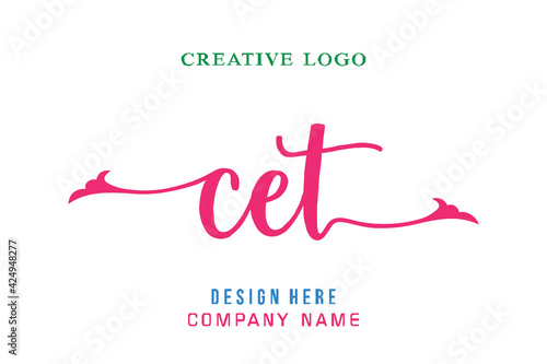 CET lettering logo is simple, easy to understand and authoritative