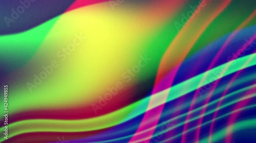 Wallpaper Mural Movement of the color gradient and multi-colored lines Torontodigital.ca