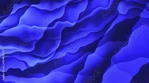 Wallpaper Mural Abstract, blue wave in smooth motion Torontodigital.ca