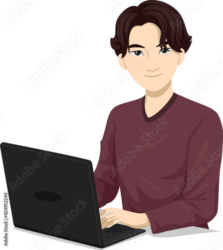 Teen Boy North Eastern Asia...