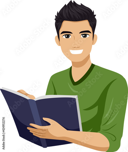 Teen Boy South East Asian Book Illustration