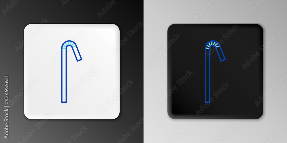 Line Drinking plastic straw icon isolated on grey background. Colorful outline concept. Vector Line Drinking plastic straw icon isolated on grey background. Colorful outline concept. Vector