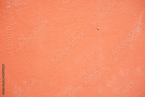 Bright orange moss on a gray wall. Background wall, Moss texture.