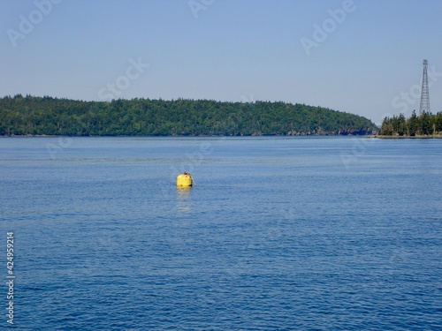 yellow bouy on the bay