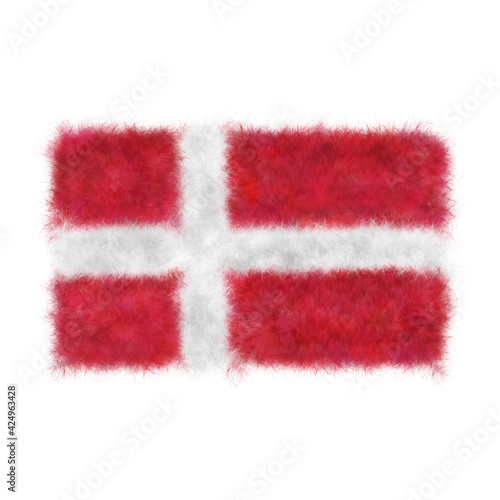 Bandiera Danimarca in tessuto