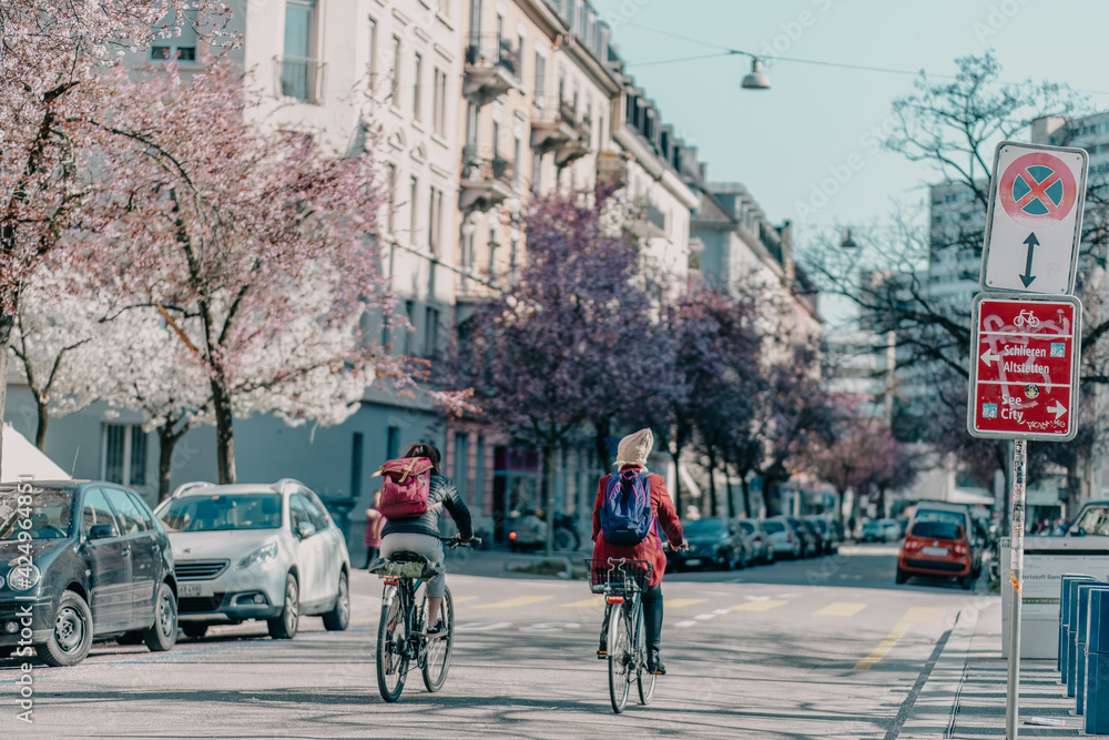 Obraz premium bikes in the city