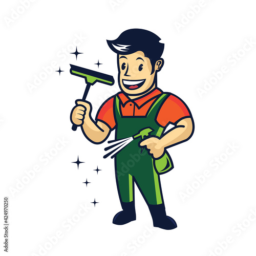 Cleaning service logo