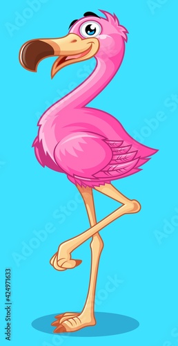 illustration of a flamingo