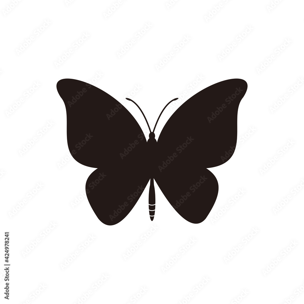 Butterfly vector icon illustration sign Butterfly vector icon illustration sign