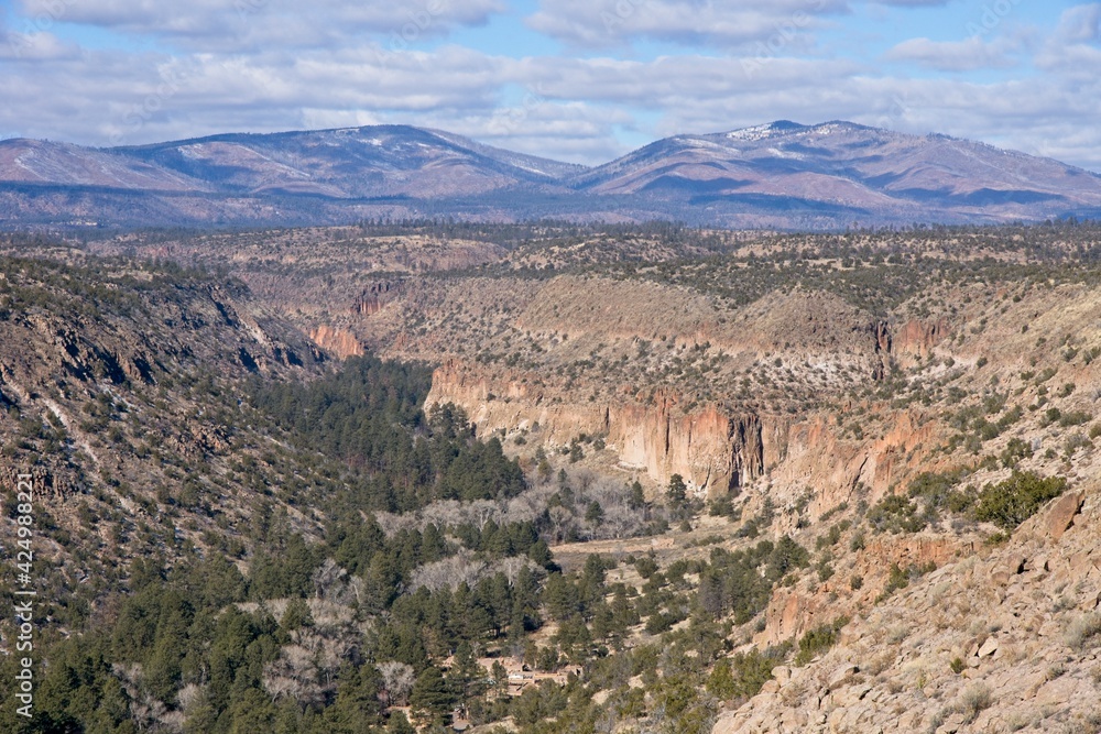 Canyon near Los Alamos in NM