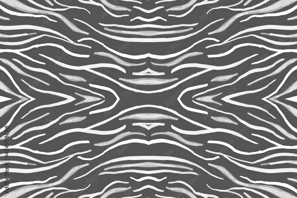 Seamless Zebra Repeat. Fashion Animal Texture. Watercolor Jungle Skin. White Wildlife Background. Gray Zebra Pattern. Fashion Safari Banner. Watercolour Jungle Skin. Seamless Zebra Stripes. Seamless Zebra Repeat. Fashion Animal Texture. Watercolor Jungle Skin. White Wildlife Background. Gray Zebra Pattern. Fashion Safari Banner. Watercolour Jungle Skin. Seamless Zebra Stripes.