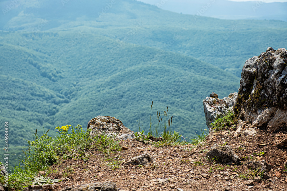 Naklejka premium View from Vapenna - Rostun hill, Little Carpathians, Slovakia