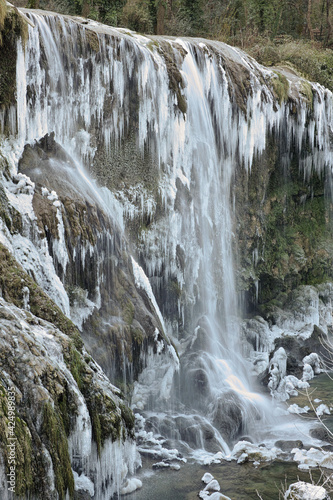 frozen marore waterfall