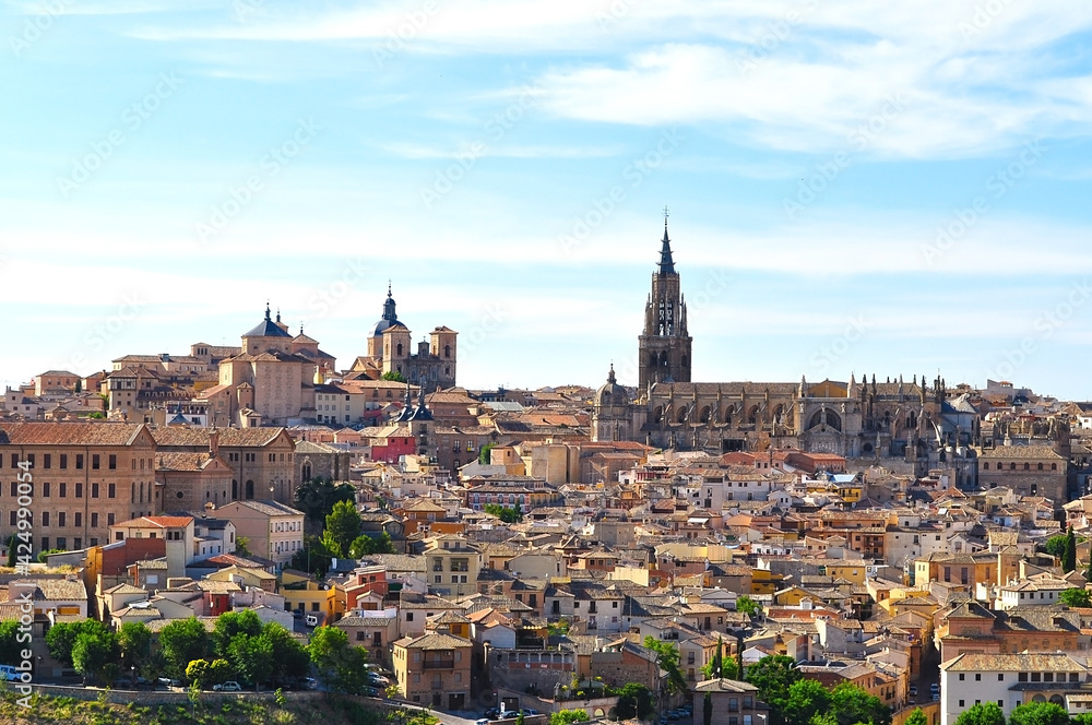View of the Cathedral and the city of Toledo, Spain