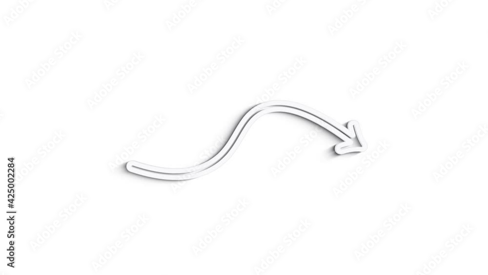 Grey arrows line icon on white background. Front view. 4K Video motion graphic animation Grey arrows line icon on white background. Front view. 4K Video motion graphic animation
