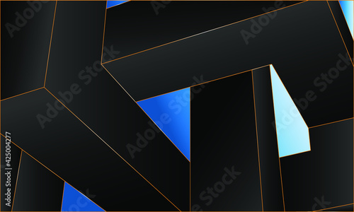 Wallpaper Mural Minimalist black premium abstract background with luxury dark gradient geometric elements. Rich background for exclusive design.
 Torontodigital.ca