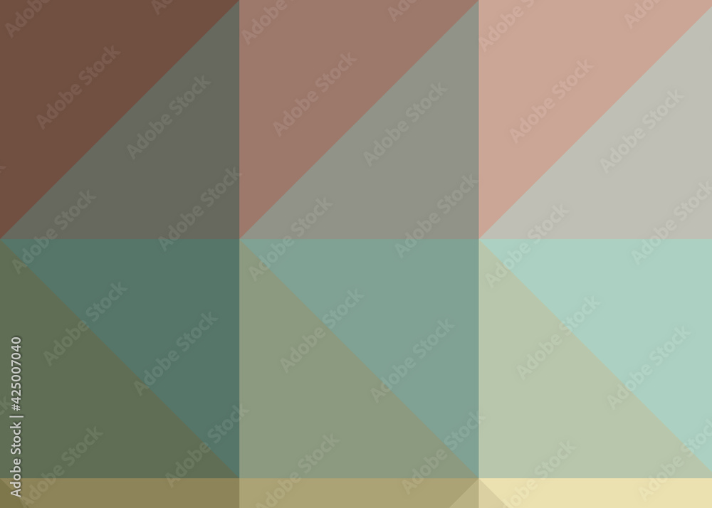 Abstract color Low-Polygones Generative Art background illustration