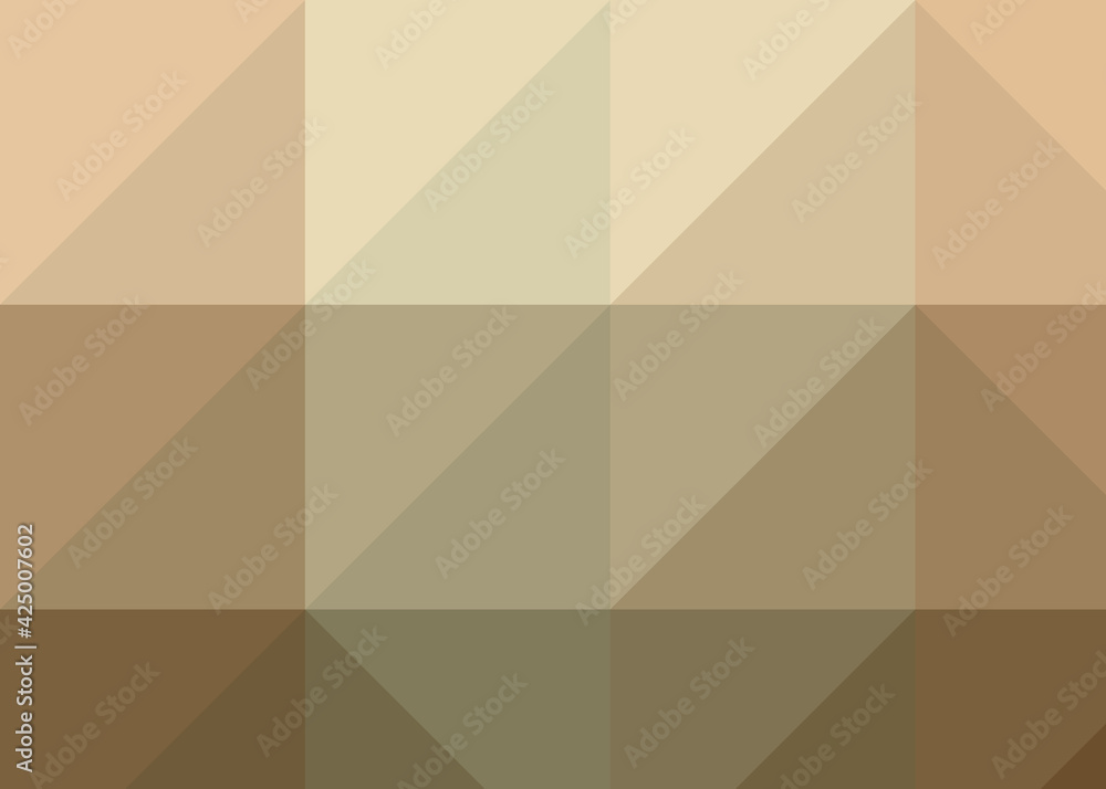 Abstract color Low-Polygones Generative Art background illustration