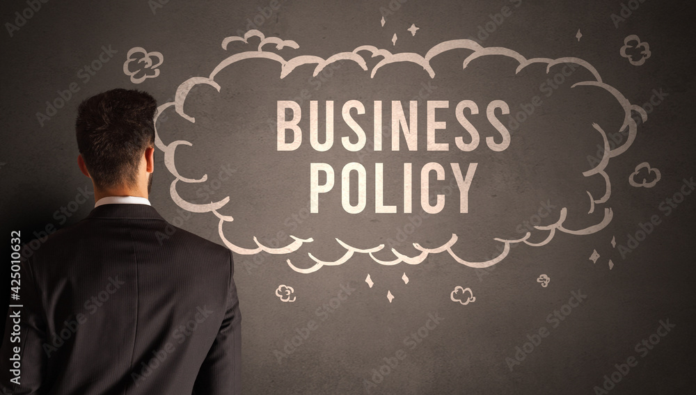 businessman drawing a cloud with inscription businessman drawing a cloud with inscription