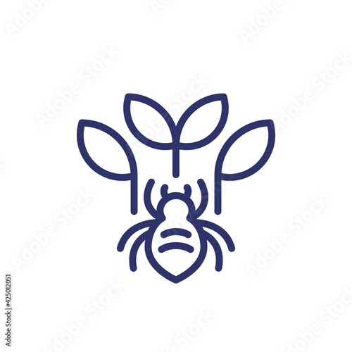 pest and plant line icon