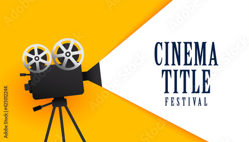 cinema movie film festival poster design background