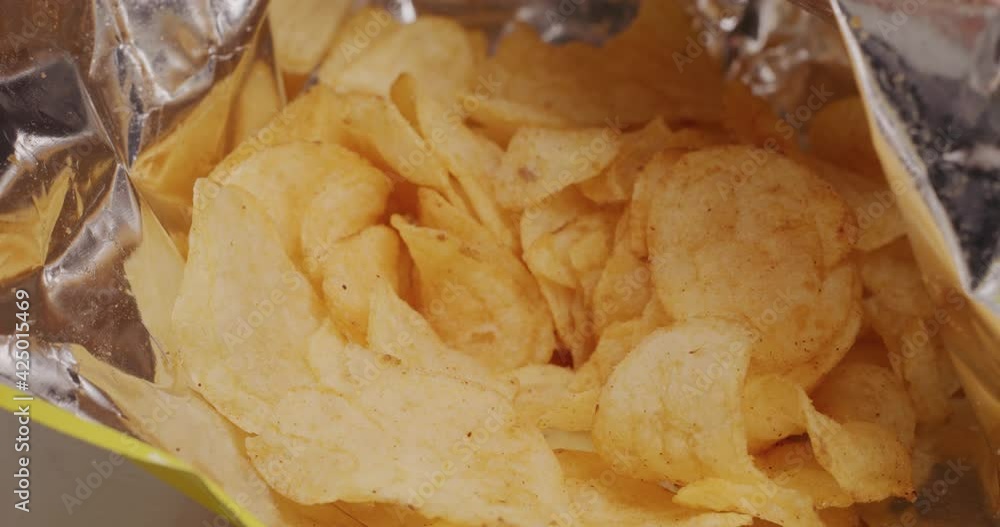 Take Potato chip in package Take Potato chip in package