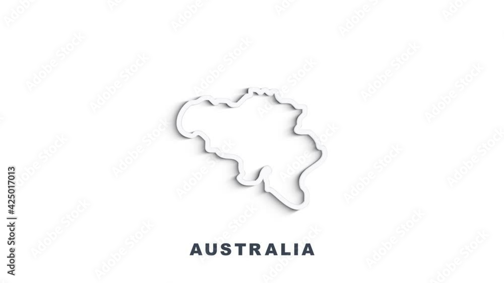 Line map the national flag of Australia in stop motion effect. Australia flag brush strokes art background. 4k Line map the national flag of Australia in stop motion effect. Australia flag brush strokes art background. 4k