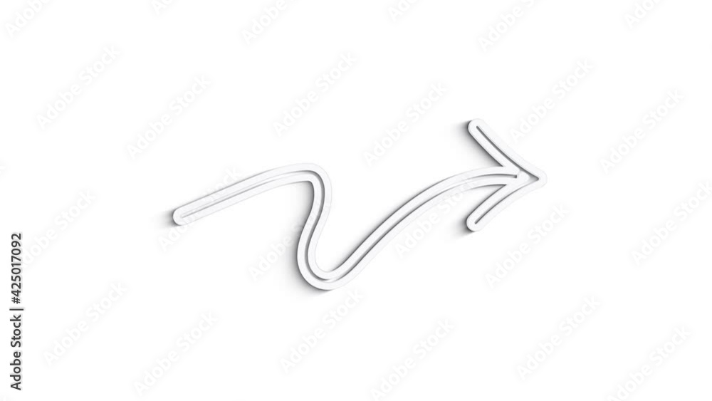 Grey arrows line icon on white background. Front view. 4K Video motion graphic animation Grey arrows line icon on white background. Front view. 4K Video motion graphic animation
