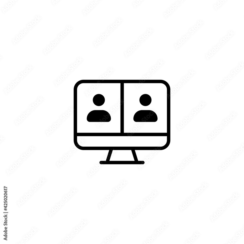 Video call vector icon, online conference symbol. Video chat sign. video conference icon. Smartphone icon. Modern, simple flat vector illustration for web site or mobile app Video call vector icon, online conference symbol. Video chat sign. video conference icon. Smartphone icon. Modern, simple flat vector illustration for web site or mobile app