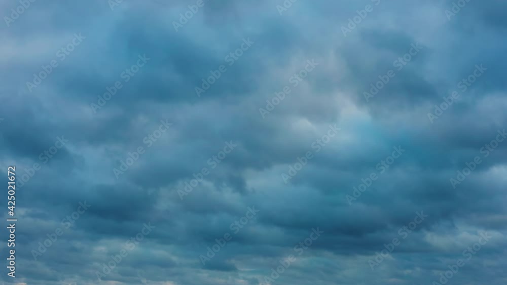 Dramatic sky with rainy clouds. Time-lapse aerial shot. Dramatic sky with rainy clouds. Time-lapse aerial shot.