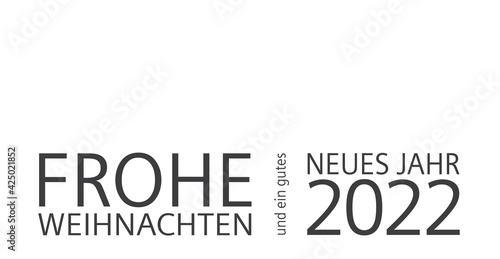 Frohe Weihnachten 2022 Text Gestaltung Schriftzug für Weihnachtskarten