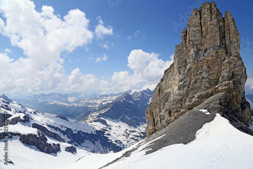 Titlis mountain in the Swiss Alps