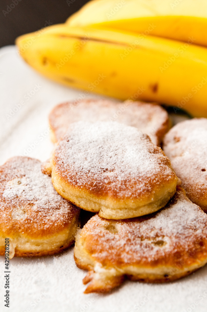 Homemade banana pies with flour Homemade banana pies with flour