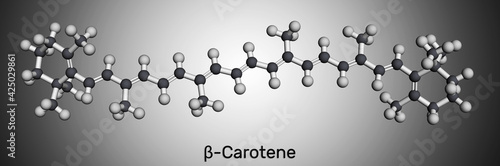 Photos Beta Carotene, provitamin A, is an organic red-orange pigment in plants and fruits