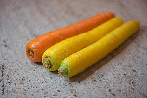 orange and yellow carrot