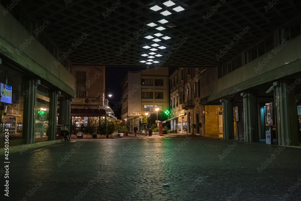 Cityscape. Walking night streets of Massa Carrara city, Toscana, Italy. Cityscape. Walking night streets of Massa Carrara city, Toscana, Italy.