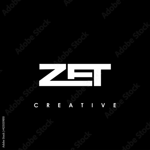 ZET Letter Initial Logo Design Template Vector Illustration
